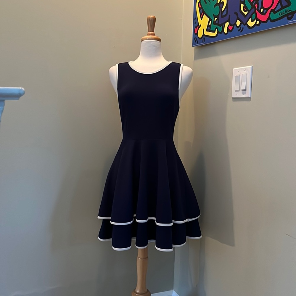 Alya L navy blue sleeveless dress